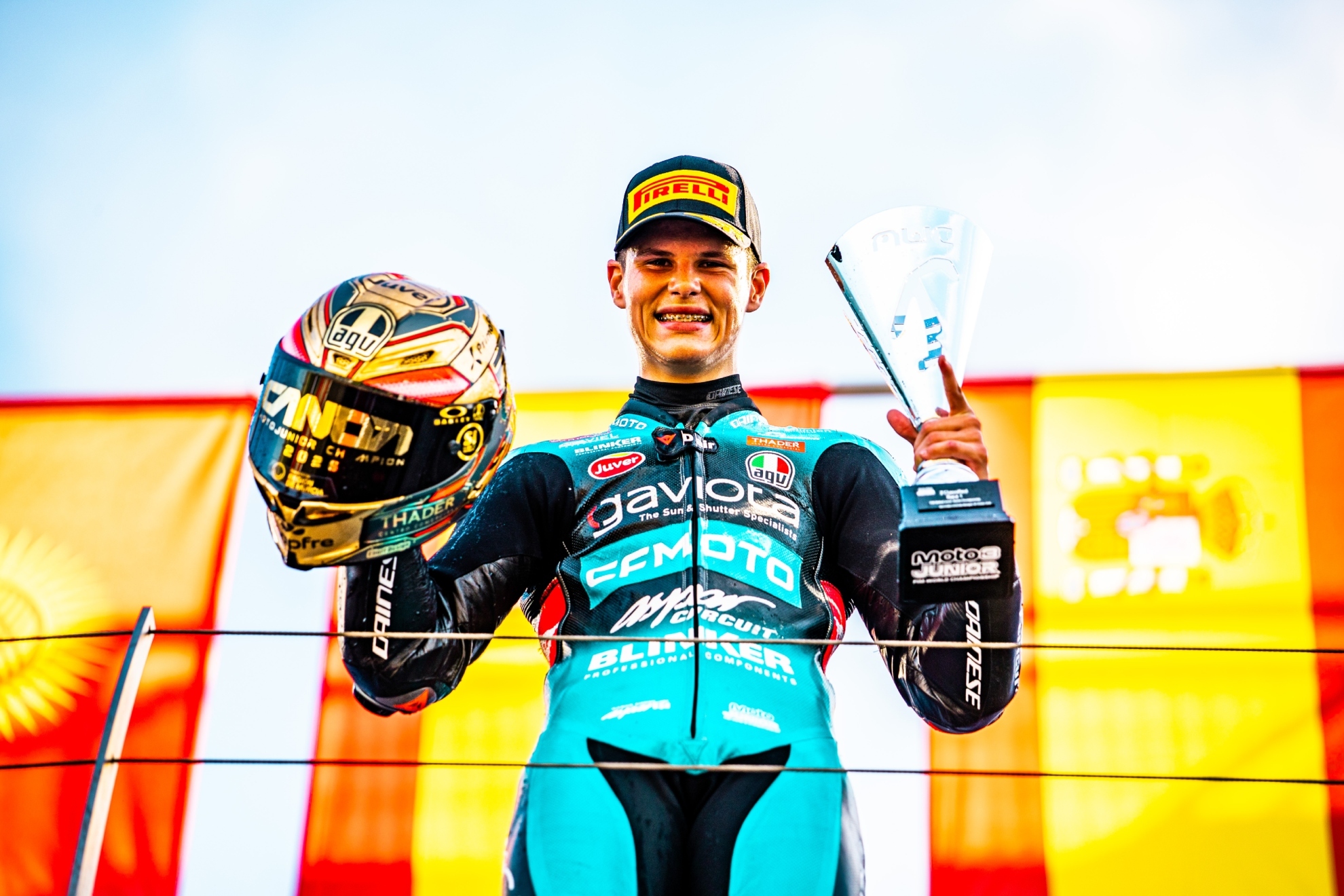 Carlos Cano, campeón del mundo Júnior de Moto3