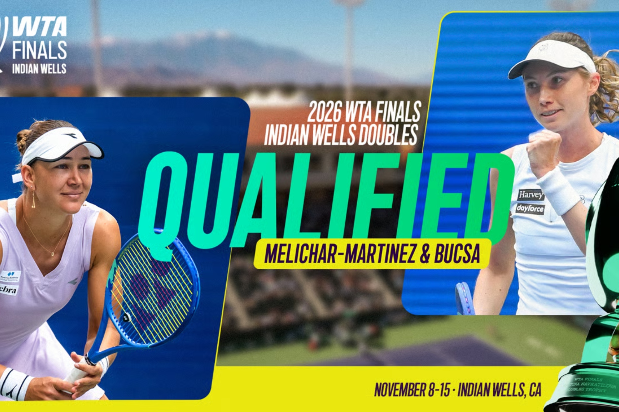 Cristina Bucsa, la representante española en las WTA Finals de dobles