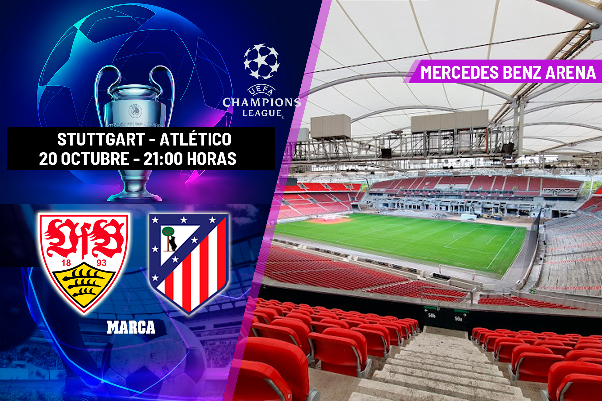 Stuttgart - Atlético: horario y dónde ver hoy en TV y canal del partido de la Champions League