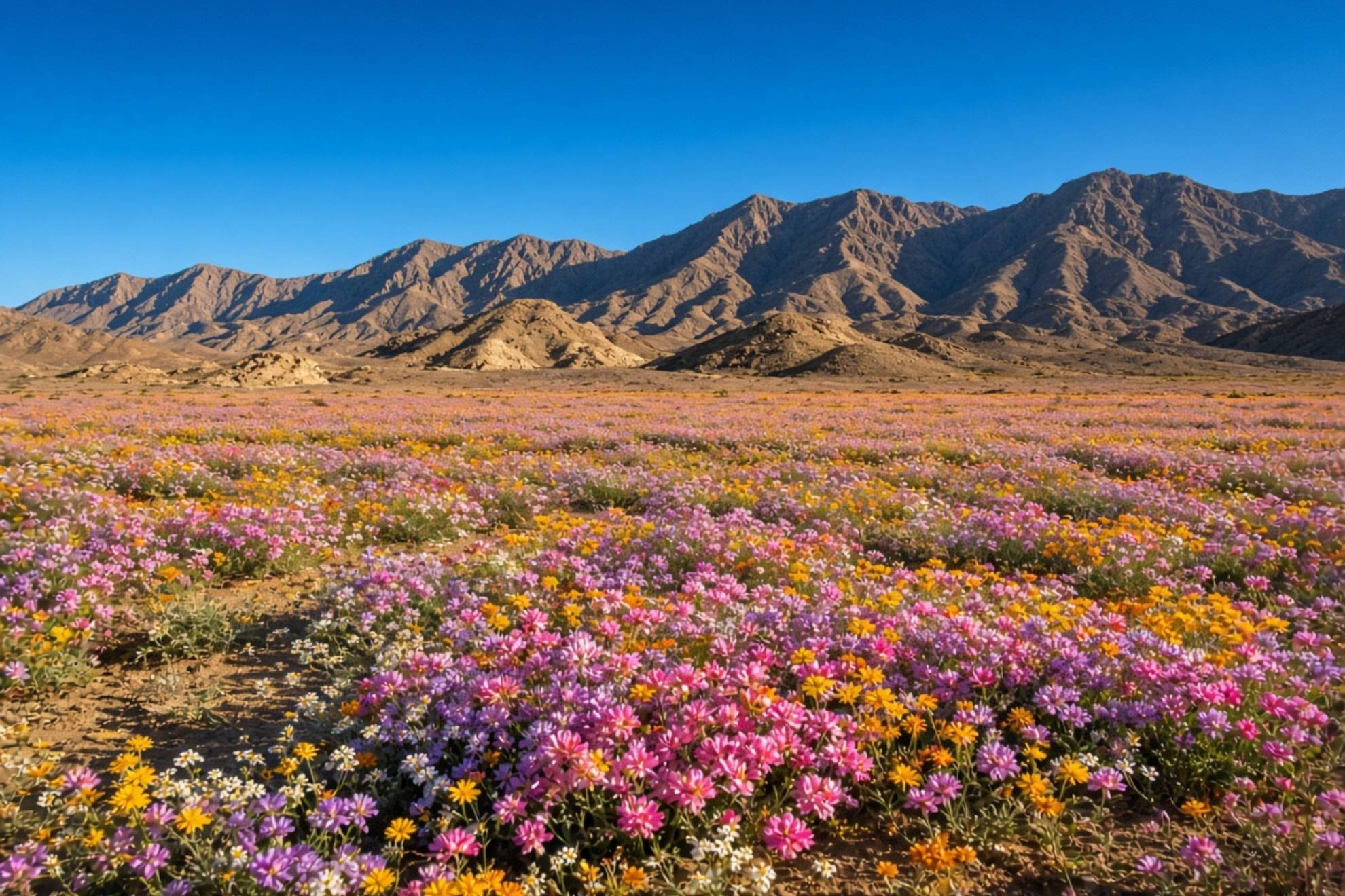 El desierto más árido de la Tierra se ha cubierto de flores silvestres: “Es un fenómeno único; hay más de 200 especies de plantas”