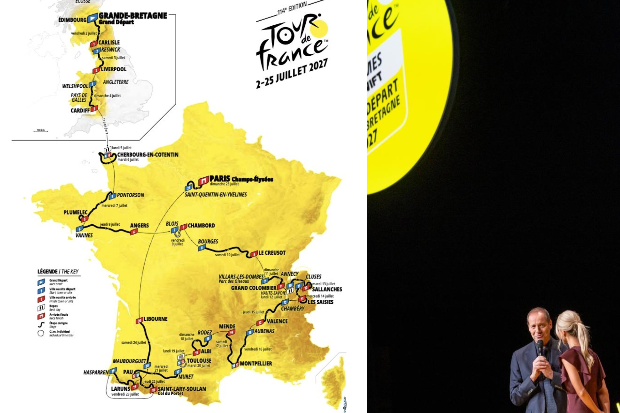 Así será el Tour de Francia 2027: dos cronos, el Grand Colombier y un desenlace de fuego en los Pirineos