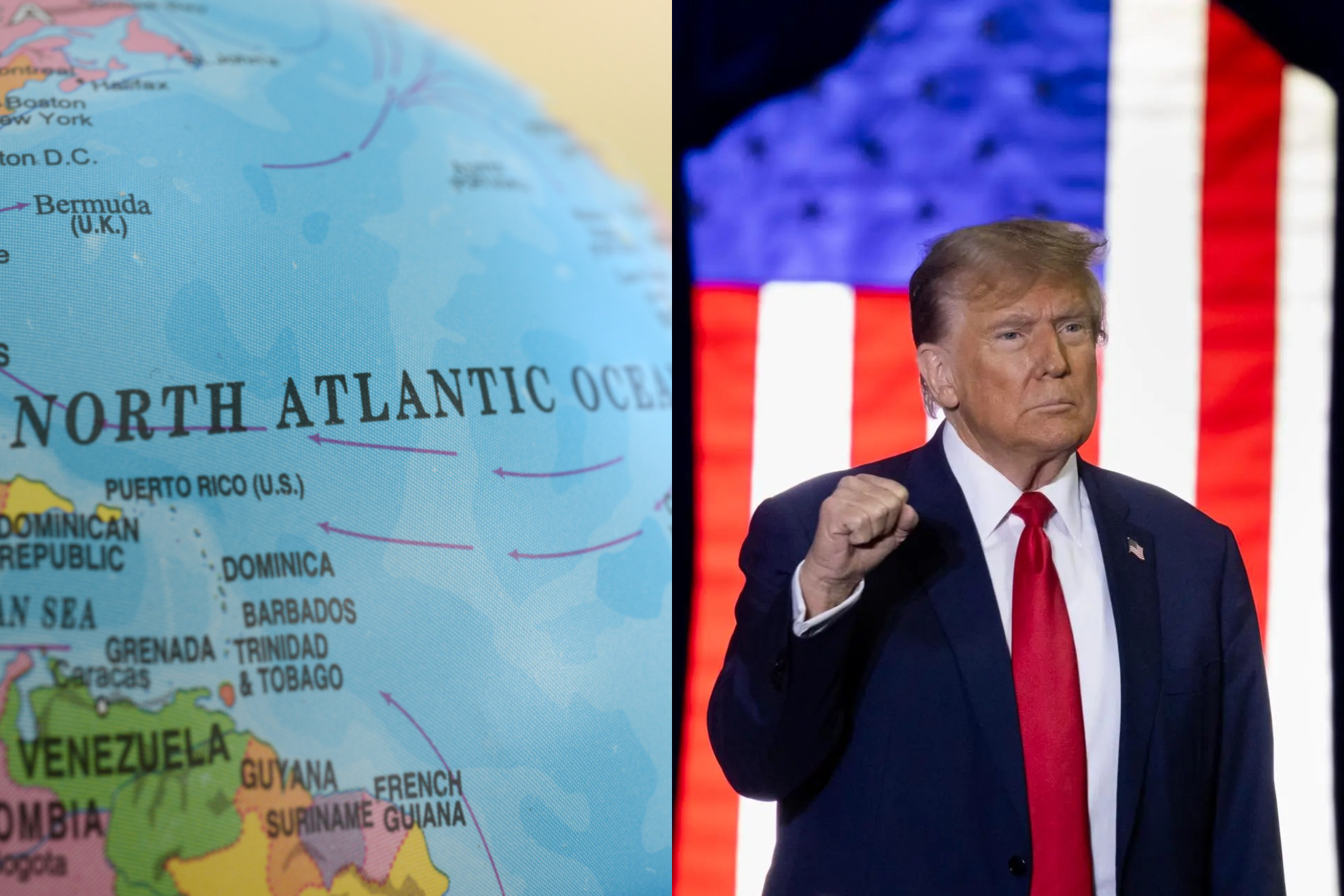 Trump llamó a Google para cambiar el nombre del Atlántico y ponerle su apellido: "Lo llamaremos Océano Trump"