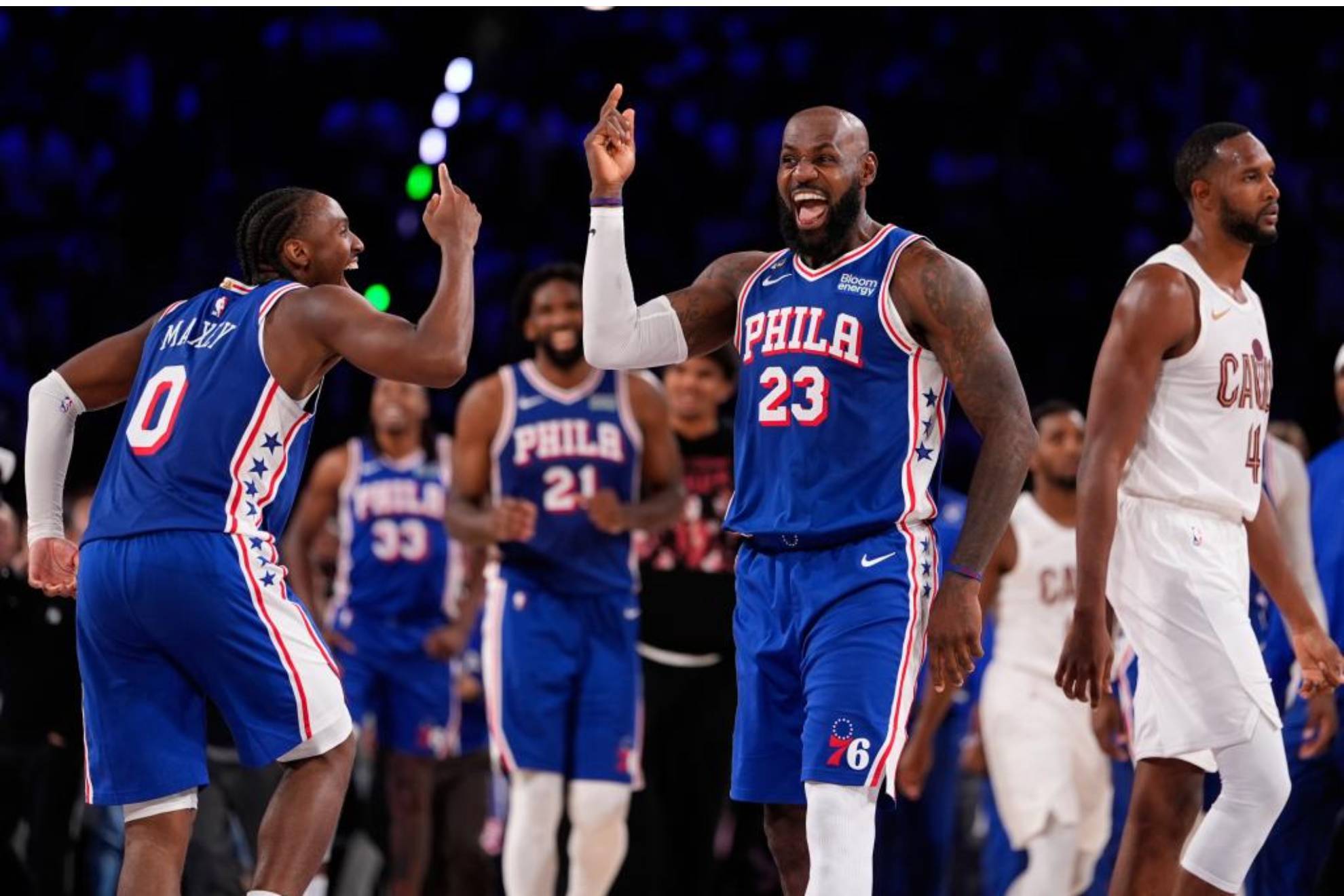 LeBron se estrena en Filadelfia con la mayor remontada de su carrera