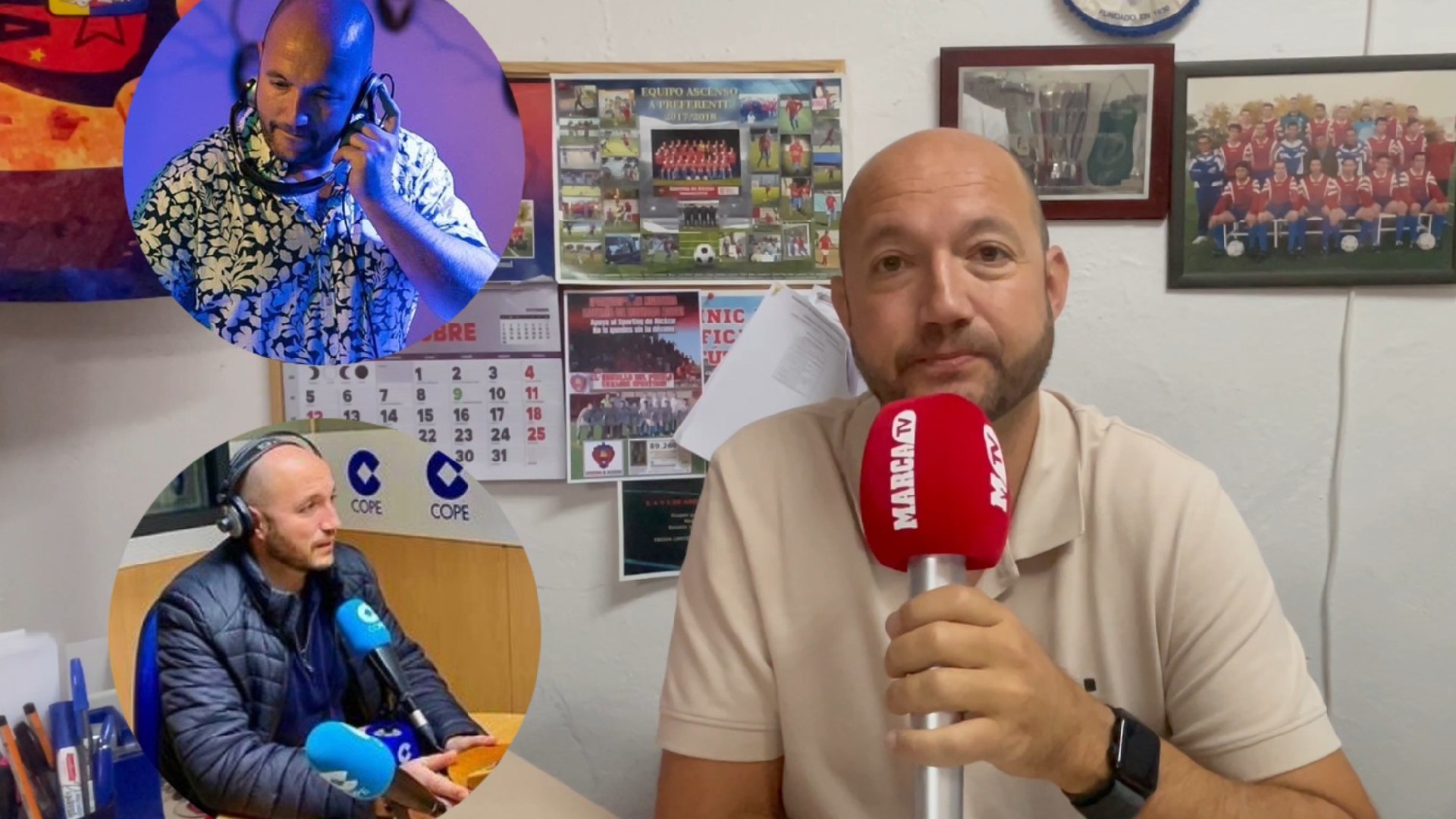 Präsident, Radiomoderator und DJ, der Málaga in der Copa del Rey zum „Tanzen“ bringen will: „Ich bin aus Liebe zur Kunst hier“