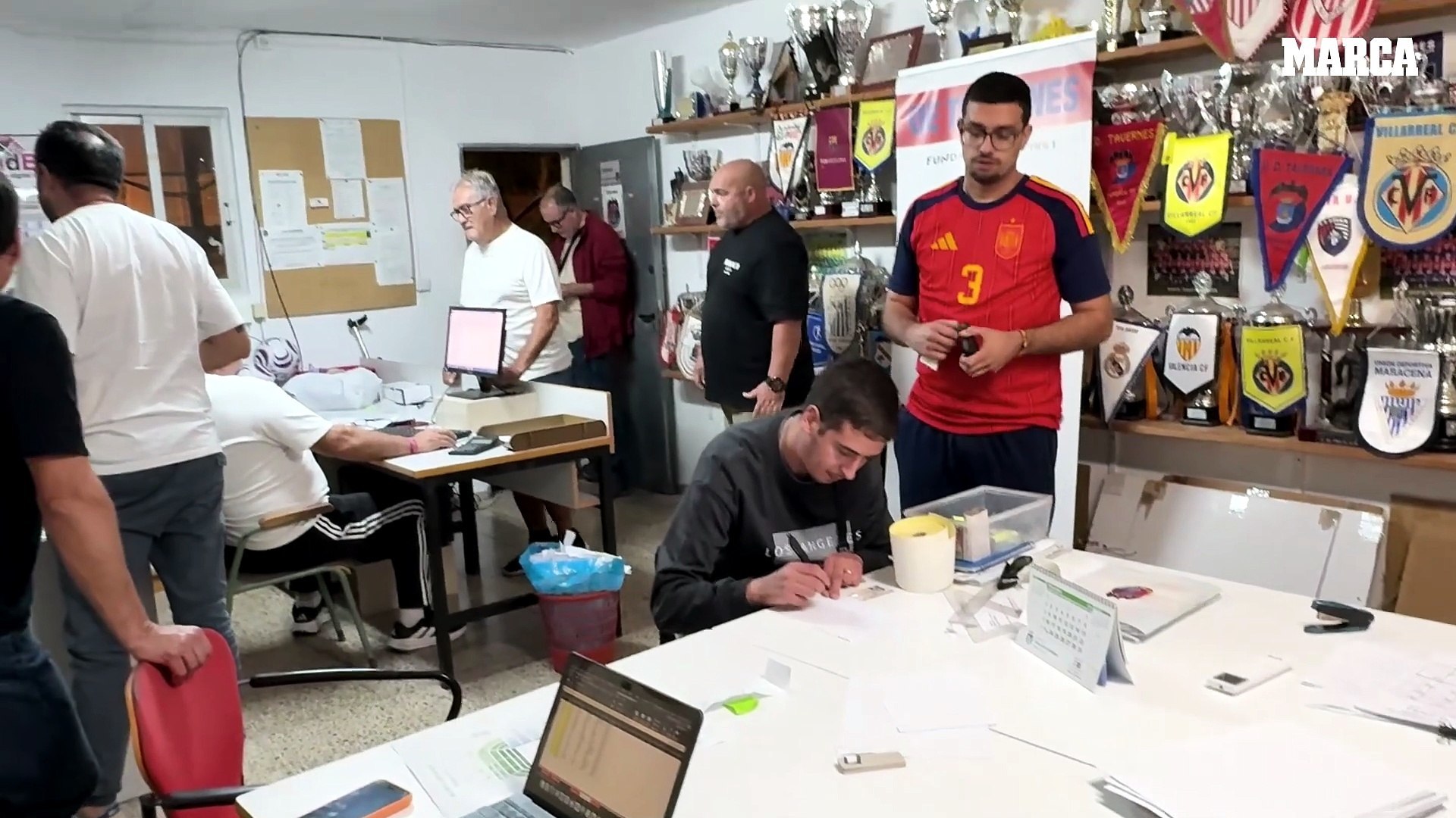 Das Büro, in dem Tavernes seine Reise in die Geschichte organisiert: „Niemand darf dieses Spiel verpassen“