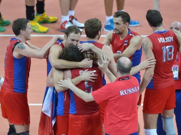 Rusia, oro tras remontar a Brasil