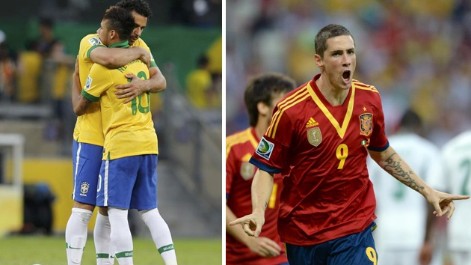 Los tantos de Torres, Neymar y Fred en la Confederaciones