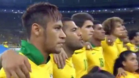El himno brasile�o cantado por todo Maracan�