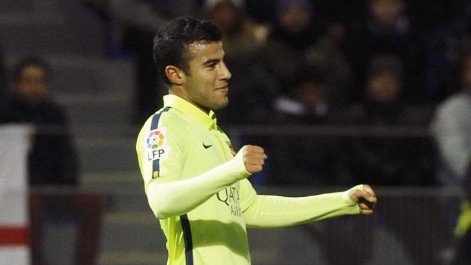 Gol de Rafinha (0-4) en el Huesca-Barcelona