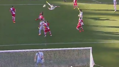 Gol de Luso (1-1) en el C�rdoba-Rayo