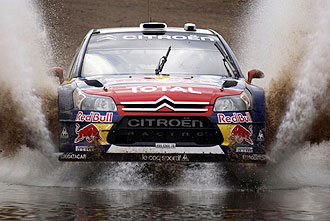 Loeb pilota su Citro�n en el Rally de Argentina.