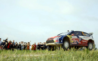 Dani Sordo, durante la disputa del rally de Polonia.
