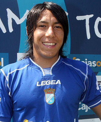 Brian Sarmiento con la camiseta del Xerez.