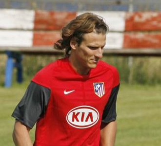 Forl�n, en un entrenamiento atl�tico
