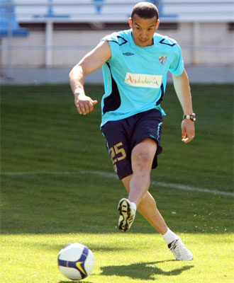 Baha durante un entrenamiento.