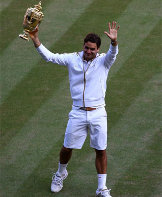 Federer, en la cumbre.