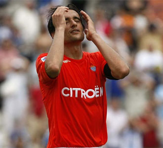 Francisco Noguerol, en un partido de la pasada campa�a con el Celta de Vigo
