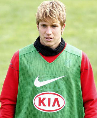 Keko, durante un entrenamiento