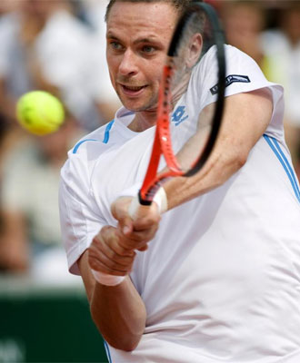 Soderling, durante un partido de Bastad.