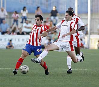 Jurado durante el partido frente al Colmenar Viejo.