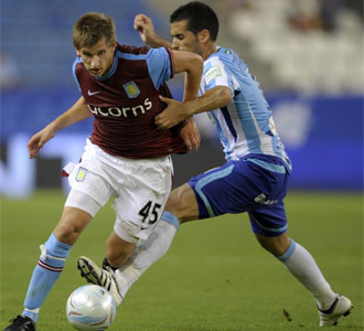 Partido entre el M�laga y el Aston Villa del pasado s�bado perteneciente a esta edici�n de la Peace Cup