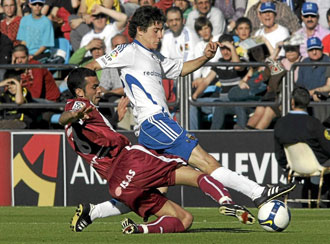 Real Zaragoza durante un partido