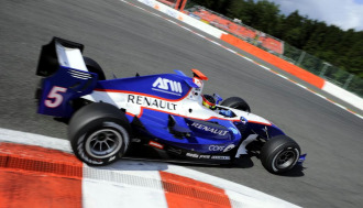 Rold�n Rodr�guez, en el circuito de Spa.