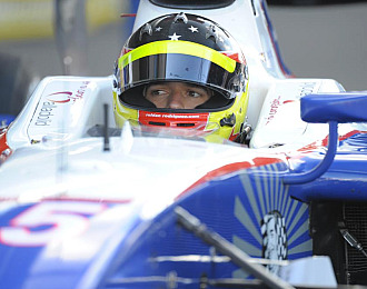 Rold�n durante un Gran Premio