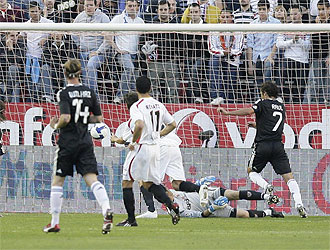 Una imagen del Sevilla-Real Madrid de la pasada temporada.