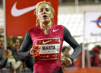 Marta Dom�nguez, en una prueba