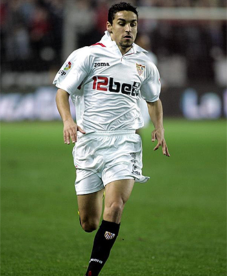 Jes�s Navas, durante un partido con el Sevilla