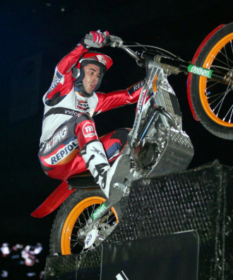 Toni Bou, en el Palacio de Deportes de la Comunidad de Madrid