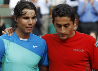 Nadal y Almagro, tras el partido