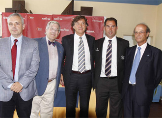 Costa, durante la presentaci�n de un encuentro de la Copa Davis