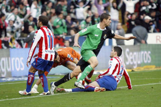 Geijo marc� un s�lo gol el a�o pasado con el Racing, ante el Sporting