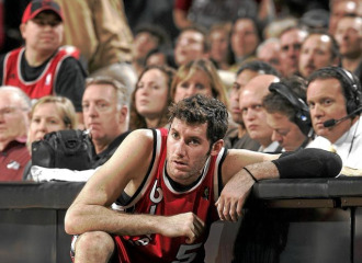 Rudy Fern�ndez, durante un partido con Portland la pasada temporada.