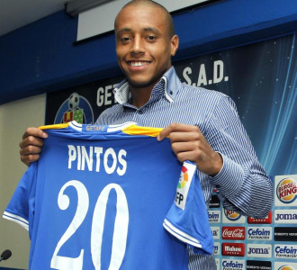 Pintos, durante su presentaci�n