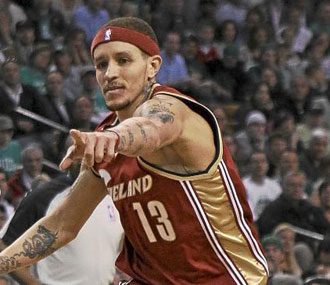 Delonte West jugando con los Cavaliers