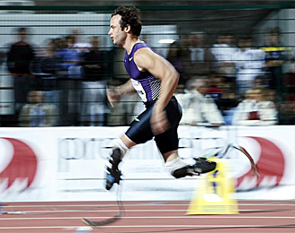 Pistorius, en una prueba