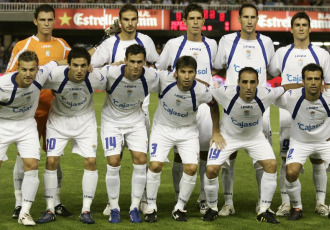 El once del Xerez en el Mini Estadi