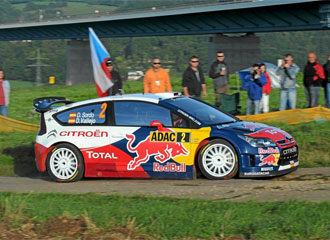 Dani Sordo, durante una prueba del Mundial de Rallies.