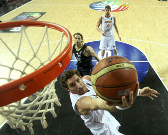Rudy Fern�ndez durante el Mundial