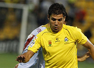 Fernando Sales durante un partido con el Alcorc�n.