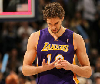 Pau Gasol con los Lakers