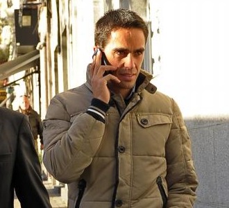 Contador entrando en la sede de la RFEC el pasado mes de noviembre.