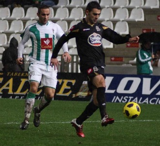 Alberto Aguilar con Adri�n, del Depor