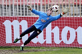 De Gea, en un entrenamiento