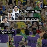 Neymar fue a celebrar con sus colegas el golazo