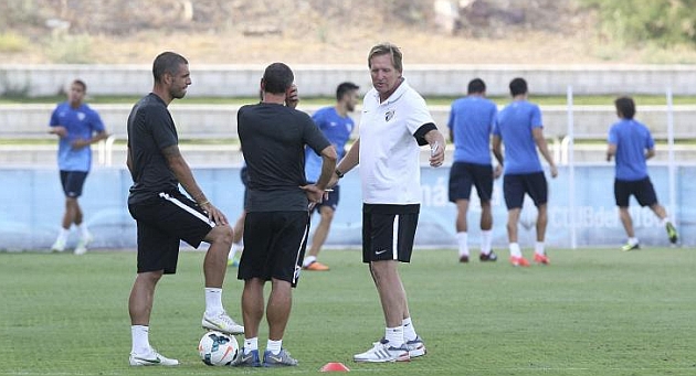 El M�laga ya prepara el partido contra el Real Madrid