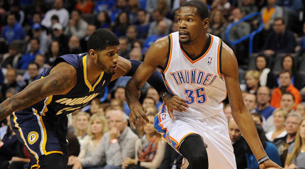 Durant y Westbrook frenan la racha triunfal de los Pacers